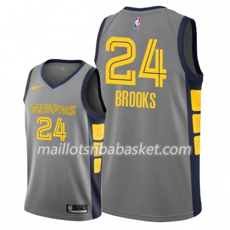 Maillot Homme Memphis Grizzlies Dillon Brooks 24 2018-19 Nike City Edition Gris Swingman